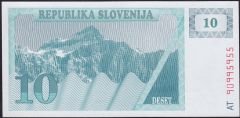 Slovenya 10 Tolarjev 1990 Çil Pick 4