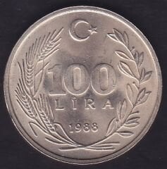 1988 Yılı 100 Lira