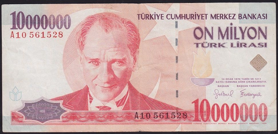 7.Emisyon 10 000 000 Lira A10 561528