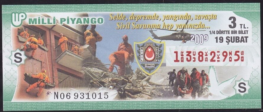 2009 19 Şubat Çeyrek Bilet - S Serisi