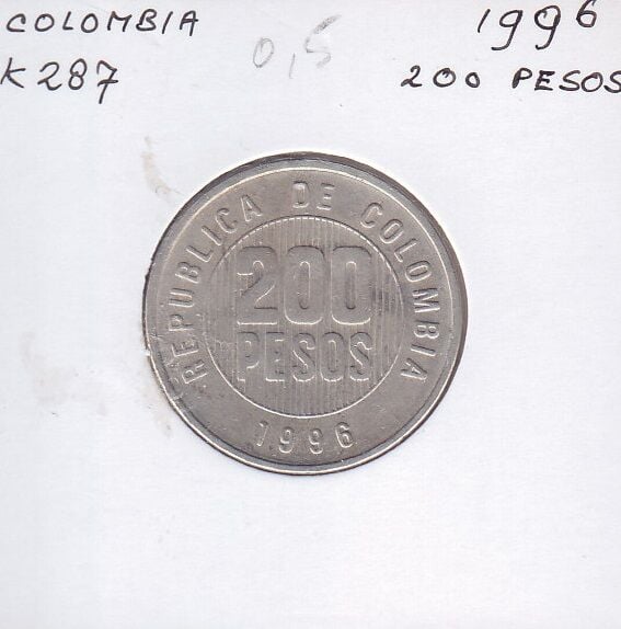 Kolombiya 200 Pesos 1996