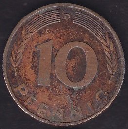 Almanya 10 Pfennig 1979 D