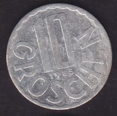 Avusturya 10 Groschen 1985