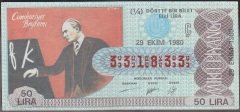 1980 29 Ekim Çeyrek Bilet - Ç Serisi