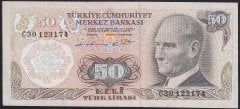 6.EMİSYON 1.TERTİP 50 LİRA C30 123174 ÇÇT +