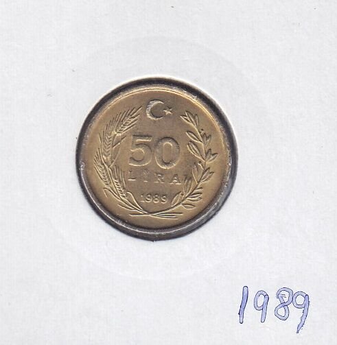 1989 Yılı 50 Lira