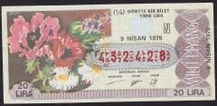 1979 9 Nisan Çeyrek Bilet - N Serisi