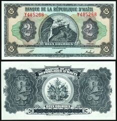 Haiti 2 Gourdes 1992 Çil Pick 260a