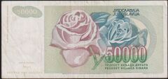 Yugoslavya 50000 Dinar 1992 Çok Temiz+