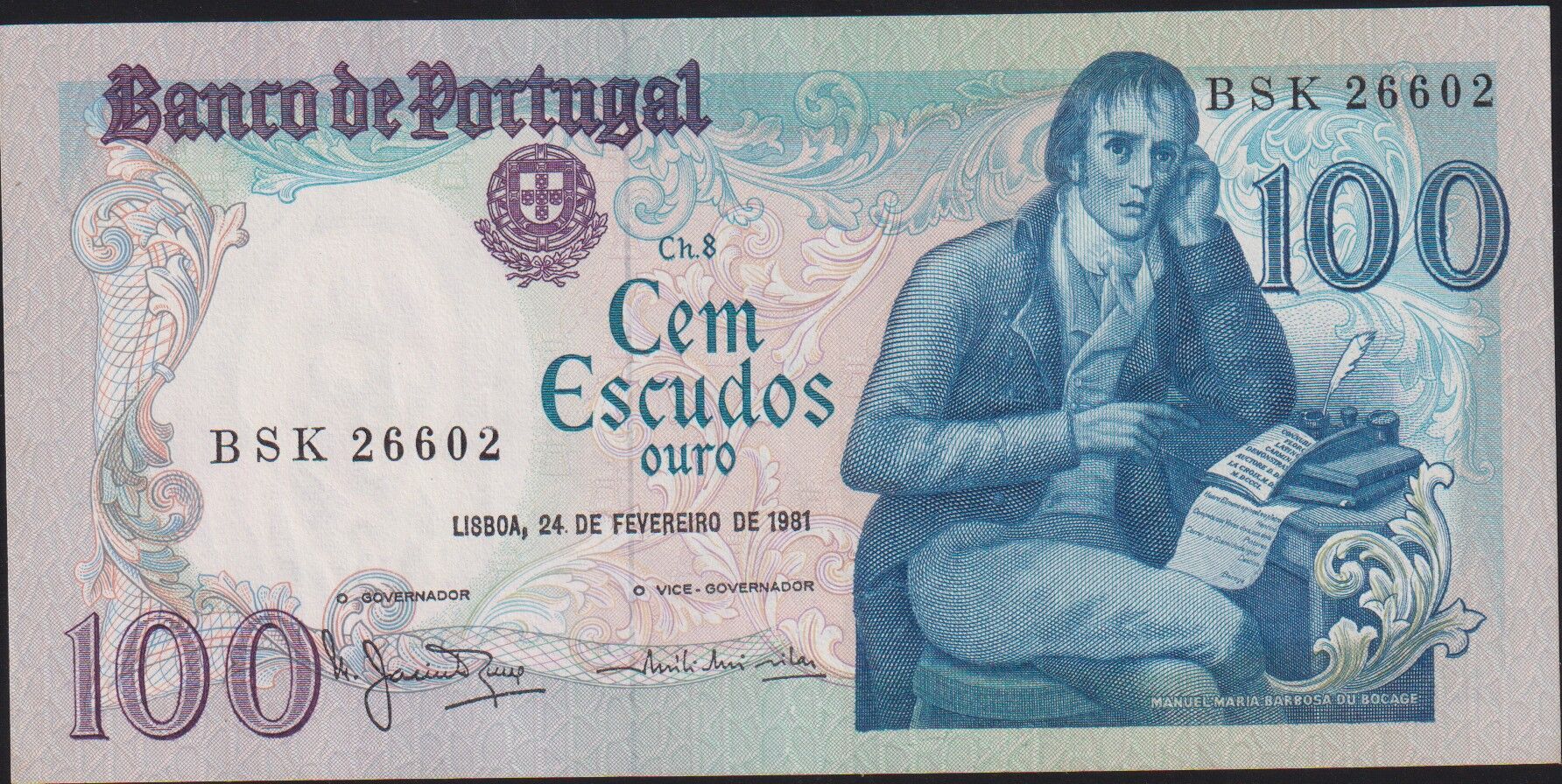 Portekiz 100 Escudos 1981 Çilaltı Pick 178b