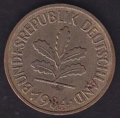 Almanya 5 Pfennig 1984 J