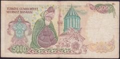 7.Emisyon 2.Tertip 5000 Lira D24 359098 Çok Temiz