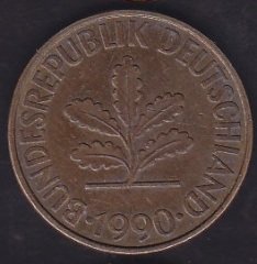 Almanya 10 Pfennig 1990 F