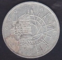 ALMANYA 10 MARK 1989 D SERİSİ GÜMÜŞ