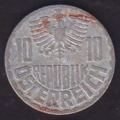 Avusturya 10 Groschen 1957