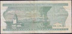 6.Emisyon 2.Tertip 10 Lira J76 186892 Çok Temiz