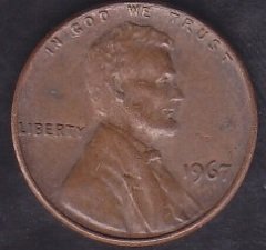 AMERİKA 1 CENT 1967