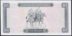 Libya 10 Dinar 1972 ÇİL Pick 37b