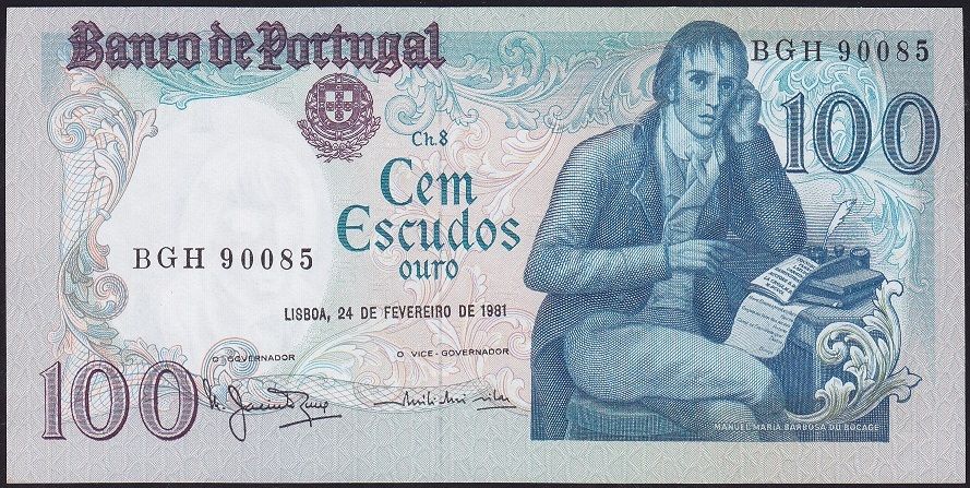 Portekiz 100 Escudos 1981 Çilaltı Pick 178b