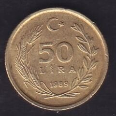 1989 Yılı 50 Lira