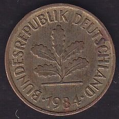 Almanya 5 Pfennig 1984 J