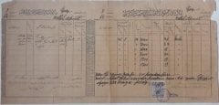 1930 TARİHLİ OSMANLICA PULLU EVRAK ( 41 X 20 CM )  HALİYLE