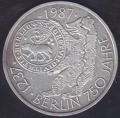 ALMANYA 10 MARK 1987 J SERİSİ GÜMÜŞ