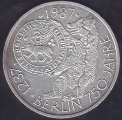 ALMANYA 10 MARK 1987 J SERİSİ GÜMÜŞ