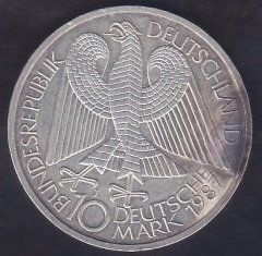 ALMANYA 10 MARK 1987 J SERİSİ GÜMÜŞ