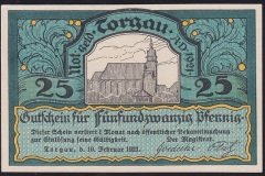 Almanya 25 Pfennig Notgeld 1921 Çil