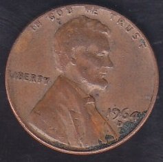 AMERİKA 1 CENT 1964D