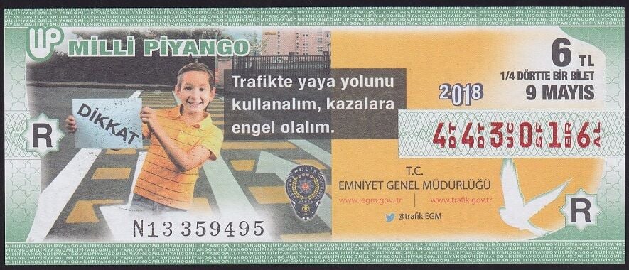 2018 9 Mayıs Çeyrek Bilet - R Serisi