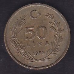 1989 Yılı 50 Lira