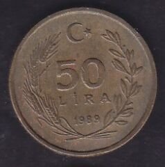 1989 Yılı 50 Lira
