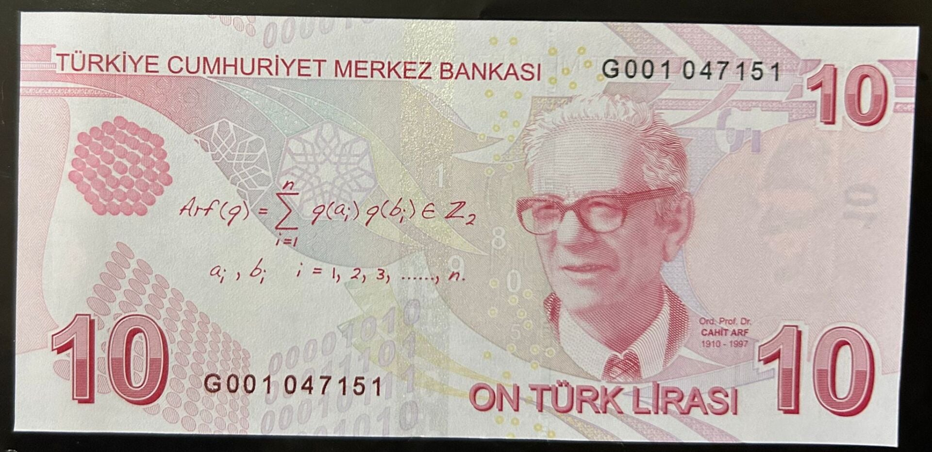 9.Emisyon 7.Tertip 10 Lira G001 Çil