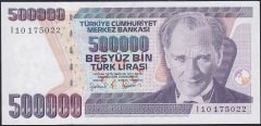 7.Emisyon 4.Tertip 500000 Lira I10 175022 Çilaltı