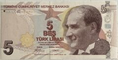 9.Emisyon 1.Tertip 5 Lira A180 445 445 Çil