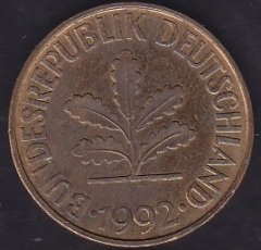 Almanya 10 Pfennig 1992 F