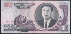 Kuzey Kore 5000 Won 2006 Çil Pick 46c