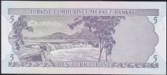 6.Emisyon 1.Tertip 5 Lira D87 409405 Çilaltı Çil