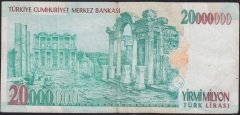 7.EMİSYON 20 000 000 LİRA D56 433080 ÇOK TEMİZ