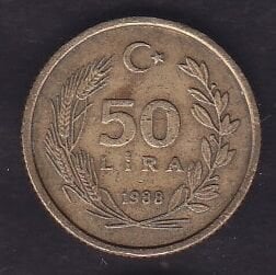 1988 Yılı 50 Lira