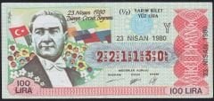 1980 23 Nisan Yarım Bilet - Y Serisi