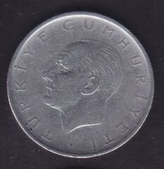 1962 Yılı 1 Lira Ters