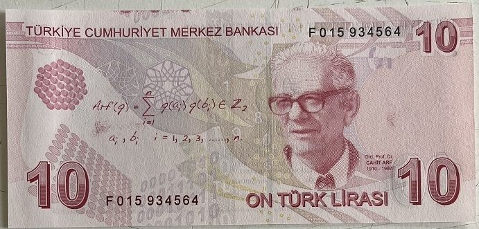 9.Emisyon 6.Tertip 10 Lira F015 934564 Çil