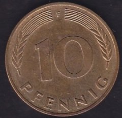 Almanya 10 Pfennig 1988 F