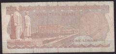 6.EMİSYON 3.TERTİP 20 LİRA F33 653829 TEMİZ