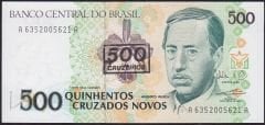 Brezilya 500 Cruzeiros 1990 Çilaltı Çil Pick 226