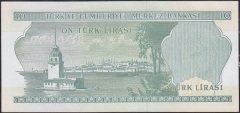 6.Emisyon 2.Tertip 10 Lira J35 343324 Çilaltı ( kat yok)