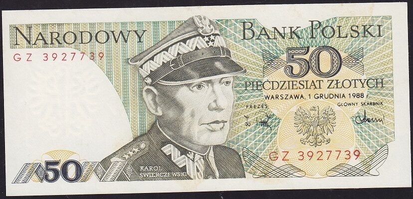 Polonya 50 Zloty 1988 Çilaltı Çil Pick 142c - 3927739